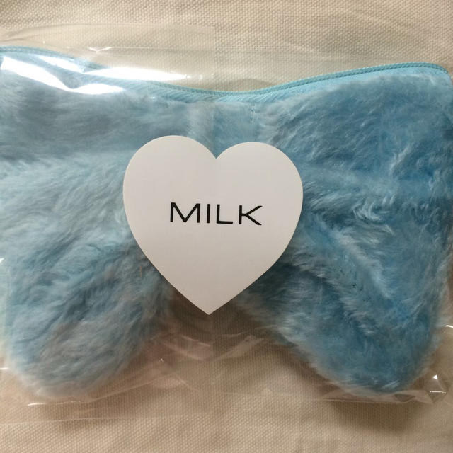 MILK(ミルク)のMILKリボンポーチ レディースのファッション小物(ポーチ)の商品写真