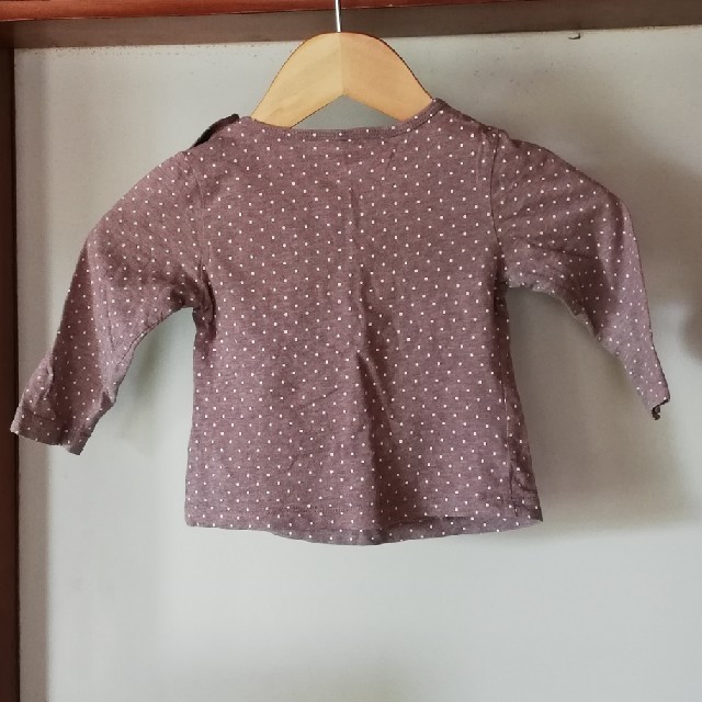 MUJI (無印良品)(ムジルシリョウヒン)の無印　ロンティー　80cm  キッズ/ベビー/マタニティのベビー服(~85cm)(シャツ/カットソー)の商品写真