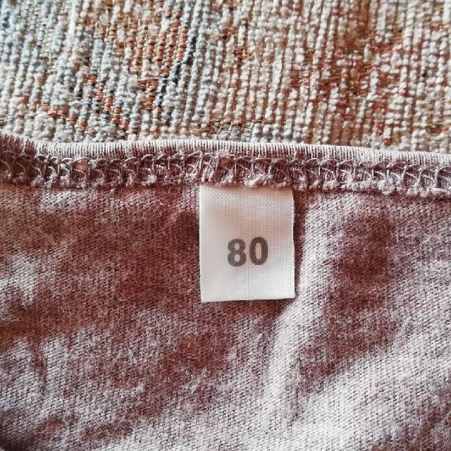 MUJI (無印良品)(ムジルシリョウヒン)の無印　ロンティー　80cm  キッズ/ベビー/マタニティのベビー服(~85cm)(シャツ/カットソー)の商品写真