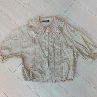 ダブルクローゼット(w closet)のw closet ダブクロ コットンブラウス(シャツ/ブラウス(半袖/袖なし))