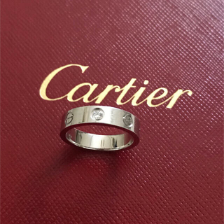 カルティエ(Cartier)のカルティエ 一粒ダイヤラブリング 8号(リング(指輪))