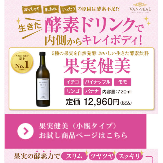 ヴァンベール 果実健美 新品・未開封 | homefindereg.com