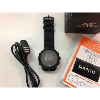 スント(SUUNTO)の日本正規品 美品） SUUNTO ◇ TRAVERSE ALPHA STEALT(腕時計(デジタル))