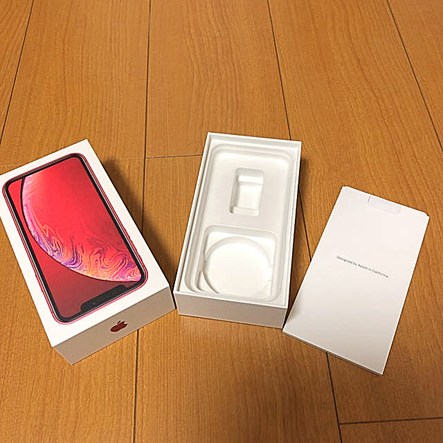 iPhone - iPhone XR空箱 赤の通販 by 断捨離ママ｜アイフォーンならラクマ