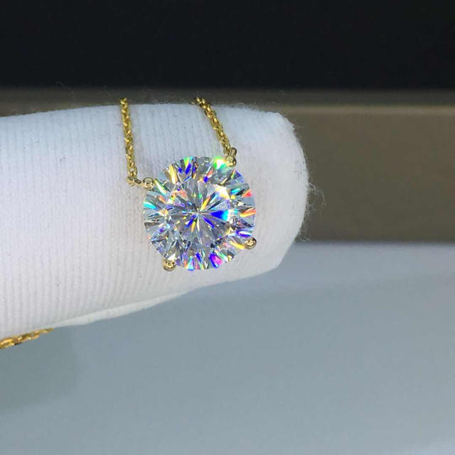 【最高級仕様】輝くモアサナイト ダイヤモンド ネックレスの通販 by Rui｜ラクマ