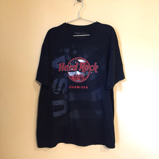 ビッグシルエット ハードロックカフェ Tシャツ ネイビー L(Tシャツ/カットソー(半袖/袖なし))