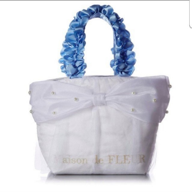 Maison de FLEUR(メゾンドフルール)のMaison de FIeur　リボン　レース　バック レディースのバッグ(ハンドバッグ)の商品写真