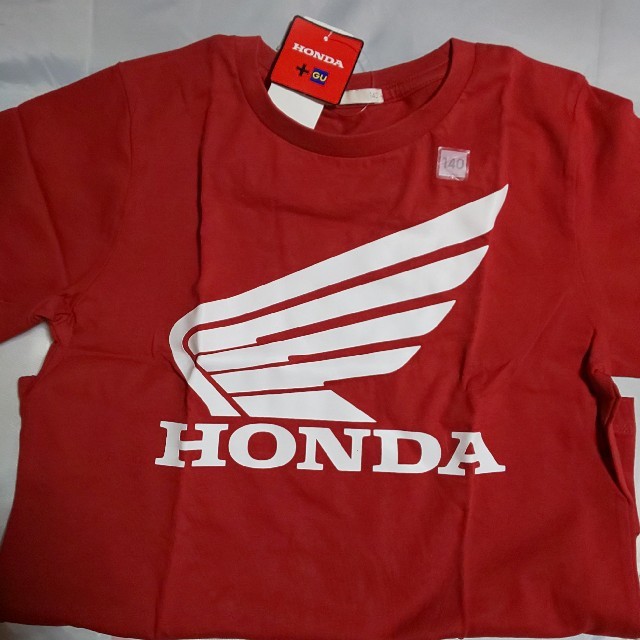 GU(ジーユー)のGU💫140HONDAキッズTシャツ赤 キッズ/ベビー/マタニティのキッズ服男の子用(90cm~)(Tシャツ/カットソー)の商品写真