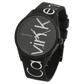 カルバンクライン(Calvin Klein)の新品 CK 腕時計 男女兼用 40mm ブラック ラバー K5E51TBZ(腕時計(アナログ))