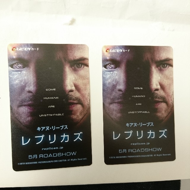 『レプリカズ』ムビチケカード 2枚セット チケットの映画(洋画)の商品写真