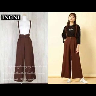 イング(INGNI)のイング サス付ワイドパンツ(サロペット/オーバーオール)