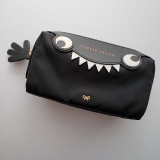 残１【新品】Anya Hindmarch モンスター ナイロン ポーチ ブラック