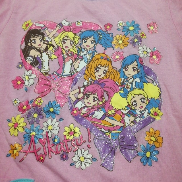 BANDAI(バンダイ)の半袖パジャマ　120　アイカツ キッズ/ベビー/マタニティのキッズ服女の子用(90cm~)(パジャマ)の商品写真