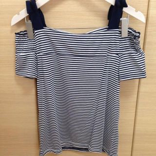 シマムラ(しまむら)のオフショルボーダーtops♡(カットソー(半袖/袖なし))