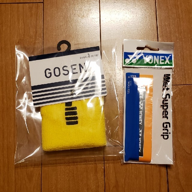 GOSEN(ゴーセン)のリストバンド、グリップセット スポーツ/アウトドアのスポーツ/アウトドア その他(その他)の商品写真