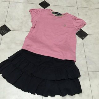 バーバリー(BURBERRY)のバーバリー８０センチ♡パフスリーブ(Tシャツ/カットソー)