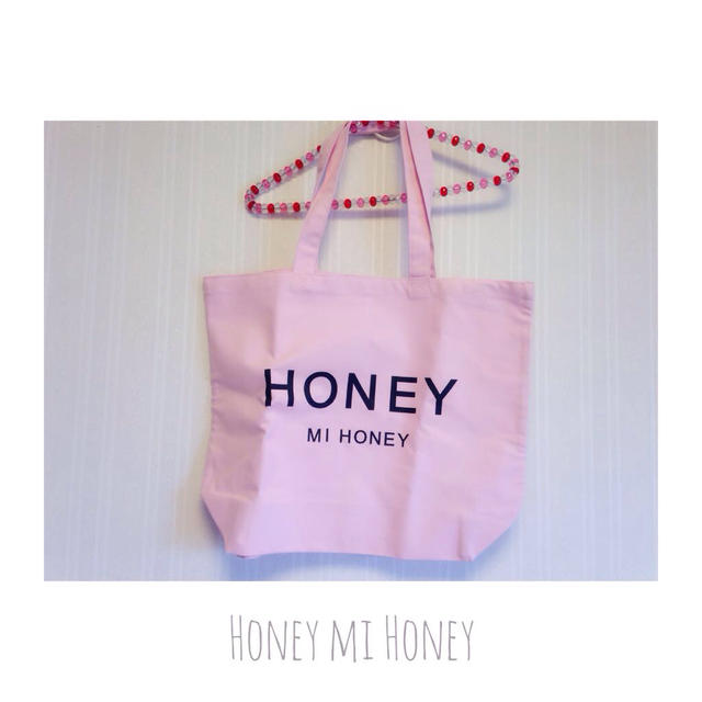 Honey mi Honey(ハニーミーハニー)のpink tote bag レディースのバッグ(トートバッグ)の商品写真