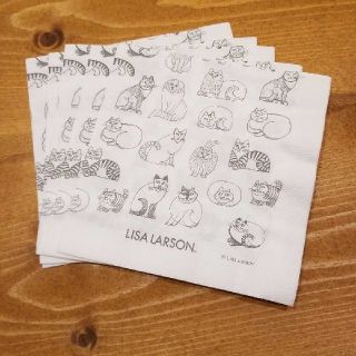 リサラーソン(Lisa Larson)のリサラーソン    スケッチ猫のペーパーナプキン5枚 デコパージュ(各種パーツ)