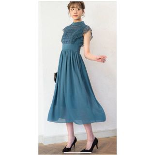 専用！レースキリカエシフォンドレス(ロングドレス)