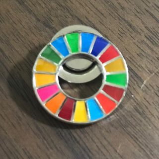 SDGs 国連 ピンバッジ マグネットタイプ 女性にオススメ(バッジ/ピンバッジ)