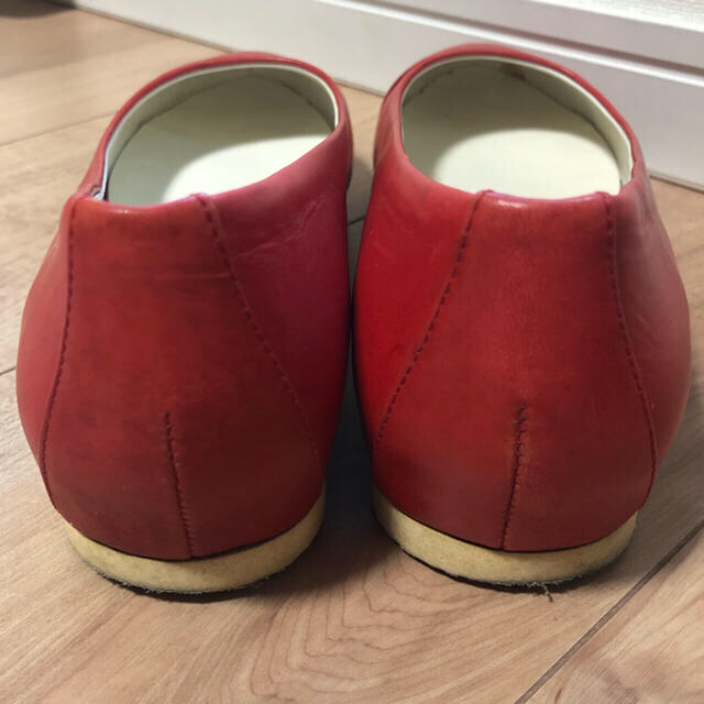 Jil Sander(ジルサンダー)の値下げJIL SANDER NAVY 赤フラットシューズ レディースの靴/シューズ(バレエシューズ)の商品写真