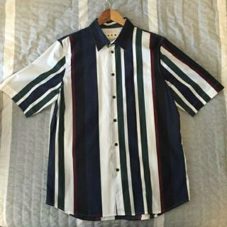 マルニ(Marni)のMARNI コットンポプリンシャツ ストライプ 44(シャツ)