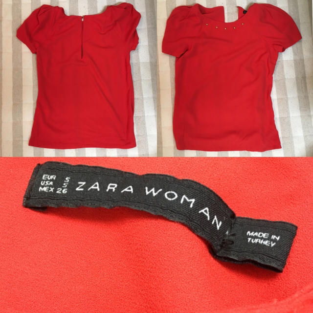 ZARA(ザラ)のZARAスタッズブラウス レディースのトップス(シャツ/ブラウス(半袖/袖なし))の商品写真