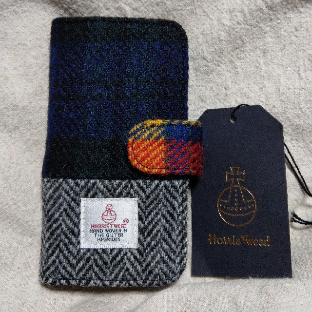 Harris Tweed(ハリスツイード)のしまむら ×Harris tweed 　 手帳型iphone8カバー スマホ/家電/カメラのスマホアクセサリー(iPhoneケース)の商品写真