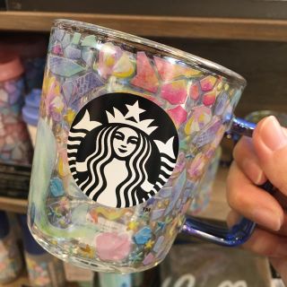 スターバックスコーヒー(Starbucks Coffee)のスターバックス 耐熱グラスマグ プリズム ラッピング付き♡(グラス/カップ)