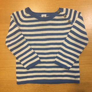 プチバトー(PETIT BATEAU)のお値下げ♡プチバトー コットンセーター ボーダー 24m86m(ニット/セーター)