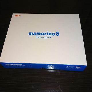 キョウセラ(京セラ)のau mamorino5 ブルー マモリーノ5  KYF40SLA(携帯電話本体)