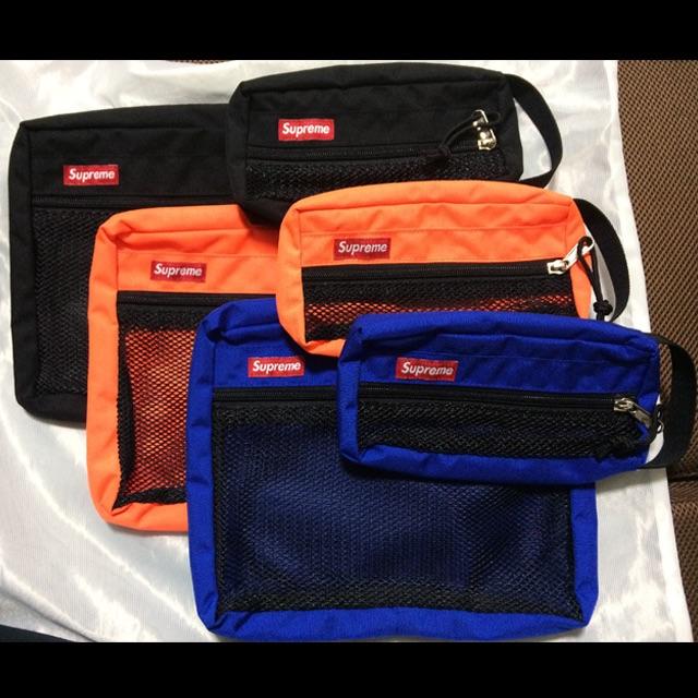Supreme(シュプリーム)のSupreme Mesh Organizer Bags 15ss ブルー メンズのバッグ(セカンドバッグ/クラッチバッグ)の商品写真