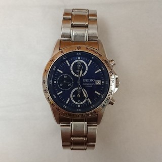 セイコー(SEIKO)の激安 SEIKO 腕時計 ブルー 中古品   7T92-0DW0(腕時計(アナログ))