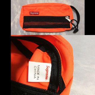 シュプリーム(Supreme)のSupreme Mesh Organizer Bags 15ss オレンジ(小)(セカンドバッグ/クラッチバッグ)