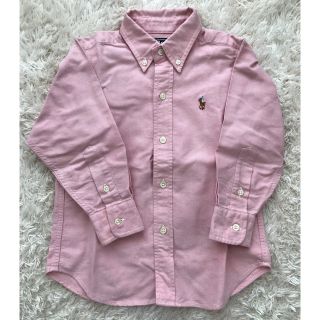 ラルフローレン(Ralph Lauren)のラルフローレン ボタンダウン 長袖シャツ 100㎝ ピンク(ブラウス)