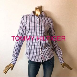 トミーヒルフィガー(TOMMY HILFIGER)の☘T324☘TOMMY HILFIGER チェックシャツ S(シャツ/ブラウス(長袖/七分))