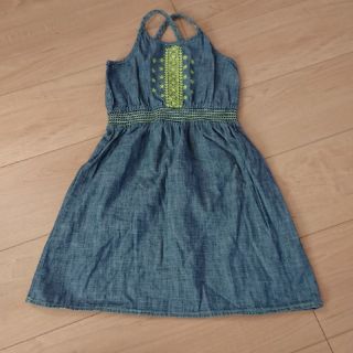 ベビーギャップ(babyGAP)のbabygap デニム ワンピース 110(ワンピース)