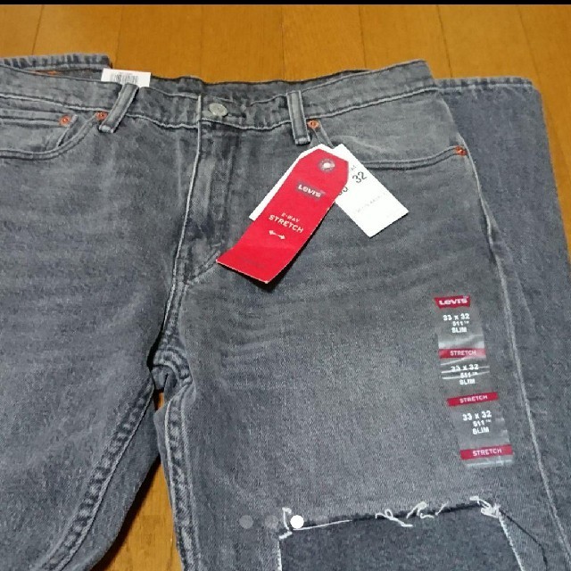 Levi's(リーバイス)の新品未使用 リーバイス511 パッチワーク加工  ストレッチデニム メンズのパンツ(デニム/ジーンズ)の商品写真