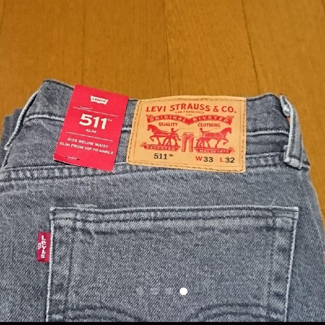 Levi's(リーバイス)の新品未使用 リーバイス511 パッチワーク加工  ストレッチデニム メンズのパンツ(デニム/ジーンズ)の商品写真
