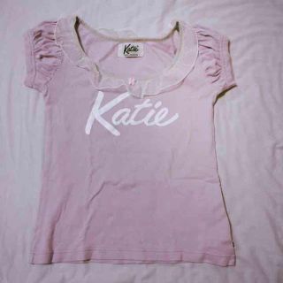 ケイティー(Katie)のKatie LOGO frill tee(Tシャツ(半袖/袖なし))