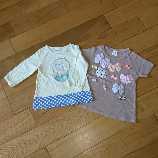 UNICA(ユニカ)のユニカ Tシャツ2枚セット 110㎝ unica キッズ/ベビー/マタニティのキッズ服女の子用(90cm~)(Tシャツ/カットソー)の商品写真