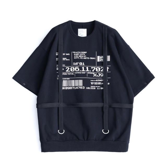 SHAREEF(シャリーフ)のSHAREEF SEPARATE SLEEVE BIG SWEAT BLK メンズのトップス(スウェット)の商品写真