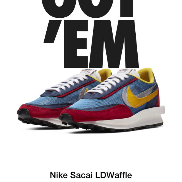 ナイキ nike sacai ldwaffle靴/シューズ