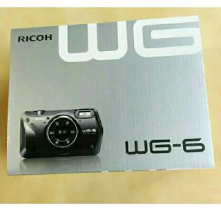 リコー(RICOH)のつむつむ様専用　新製品　RICOH 防水デジタルカメラWG-6 ブラック(コンパクトデジタルカメラ)