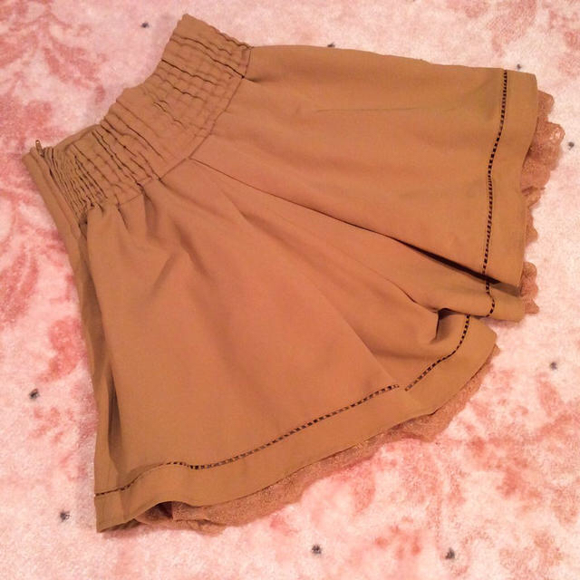 axes femme(アクシーズファム)の茶色のキュロットスカート レディースのパンツ(キュロット)の商品写真