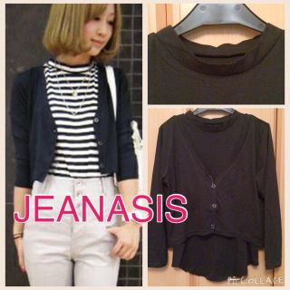 ジーナシス(JEANASIS)の新品☆ジーナシス カーデ&タンクセット(カットソー(半袖/袖なし))