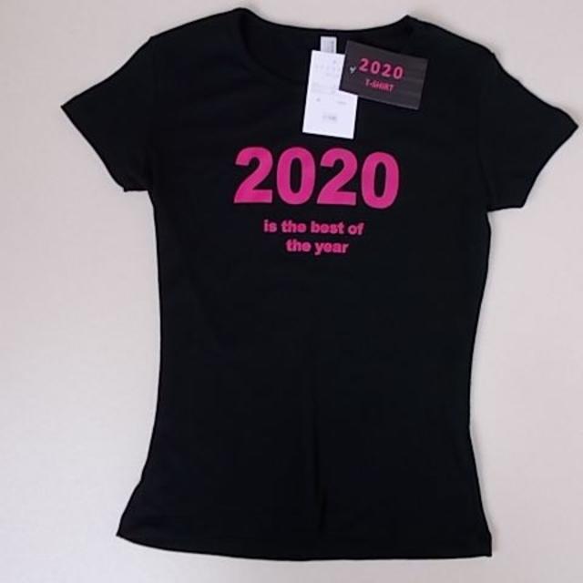 【新品】【お買い得】ＸＬサイズ　２０２０Tシャツ（ホットピンク）　 レディースのトップス(Tシャツ(半袖/袖なし))の商品写真