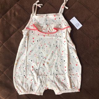 ベビーギャップ(babyGAP)の新品 ベビーギャップ  キャミソール ロンパース  80(ロンパース)