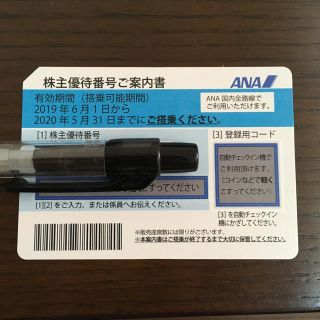 エーエヌエー(ゼンニッポンクウユ)(ANA(全日本空輸))のＡＮＡ 株主優待券 1枚(その他)