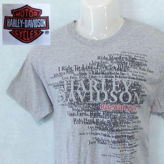 ハーレーダビッドソン(Harley Davidson)の【HARLEY-DAVIDSON】 USA古着 ハーレーダビッドソン 半袖T M(Tシャツ/カットソー(半袖/袖なし))
